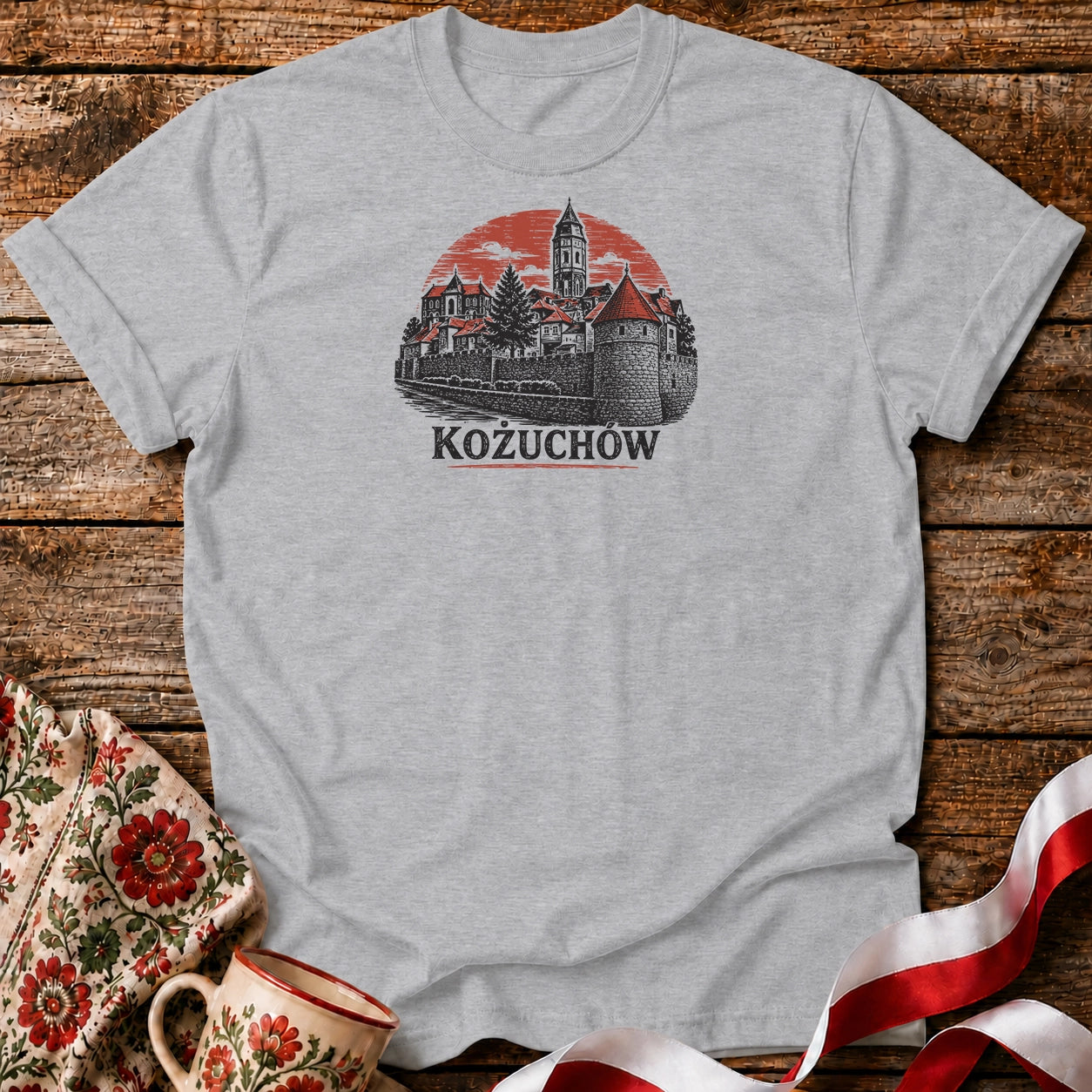 Kożuchów Sunset Skyline Unisex T-Shirt