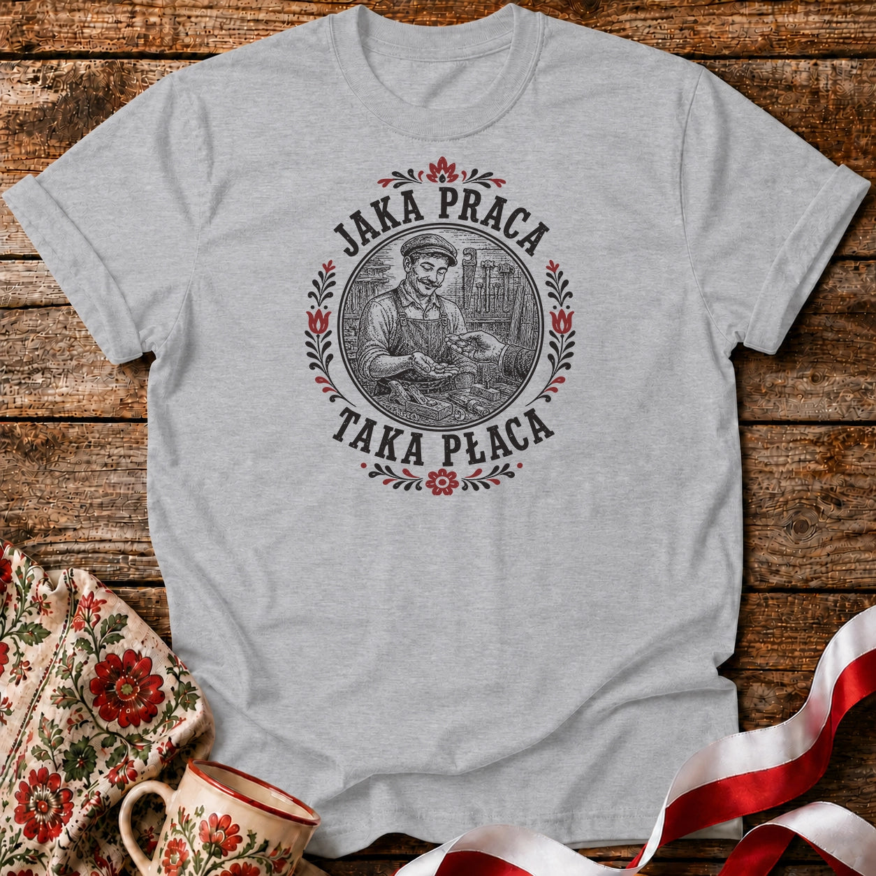 Jaka Praca Taka Płaca Unisex T-Shirt