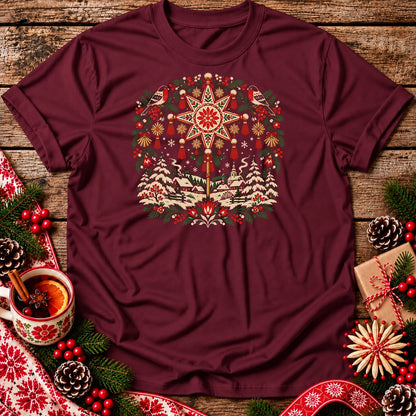 Polish Christmas Star Unisex T-Shirt
