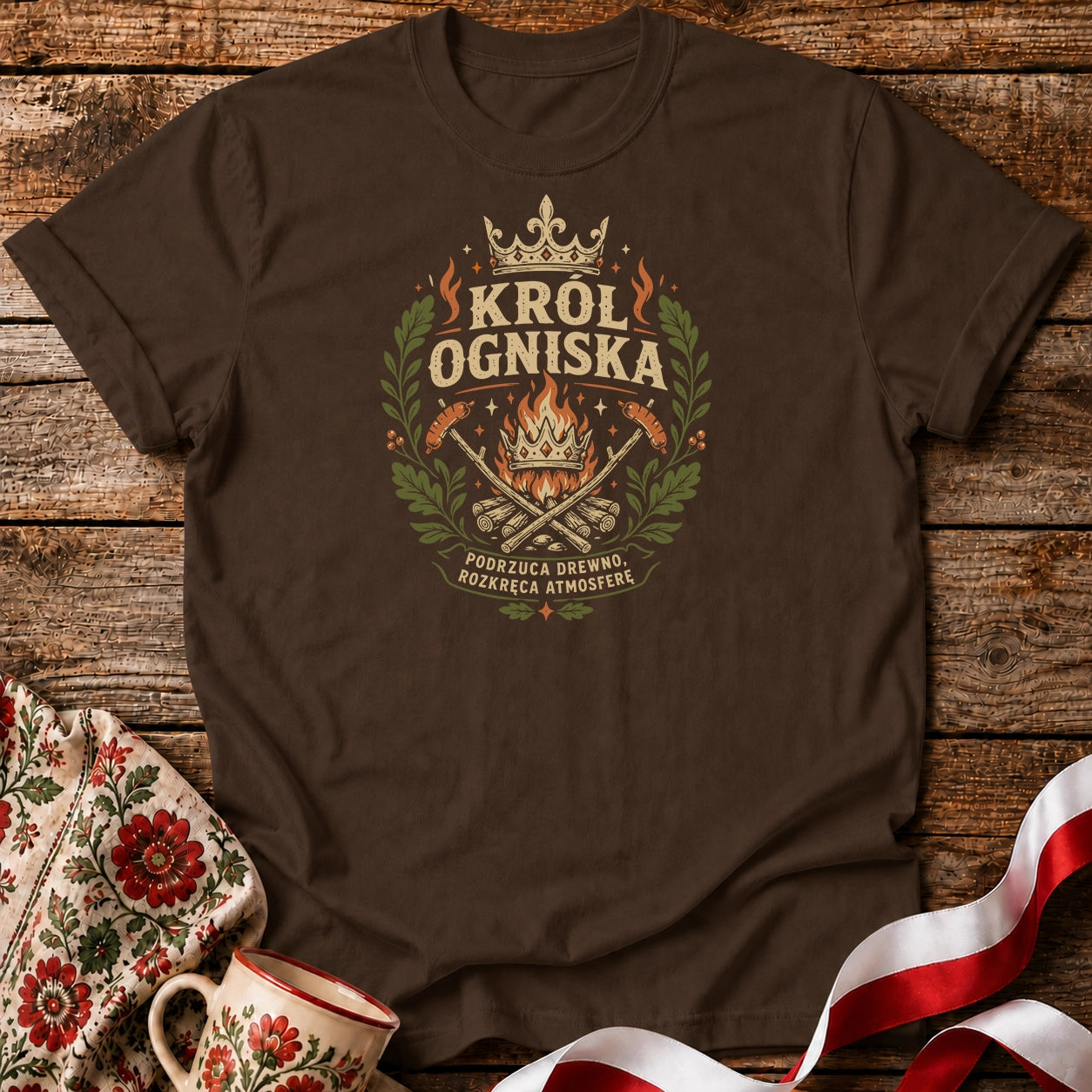 Król Ogniska Unisex T-Shirt