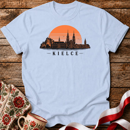 Kielce Sunset Skyline Polish City Unisex T-Shirt