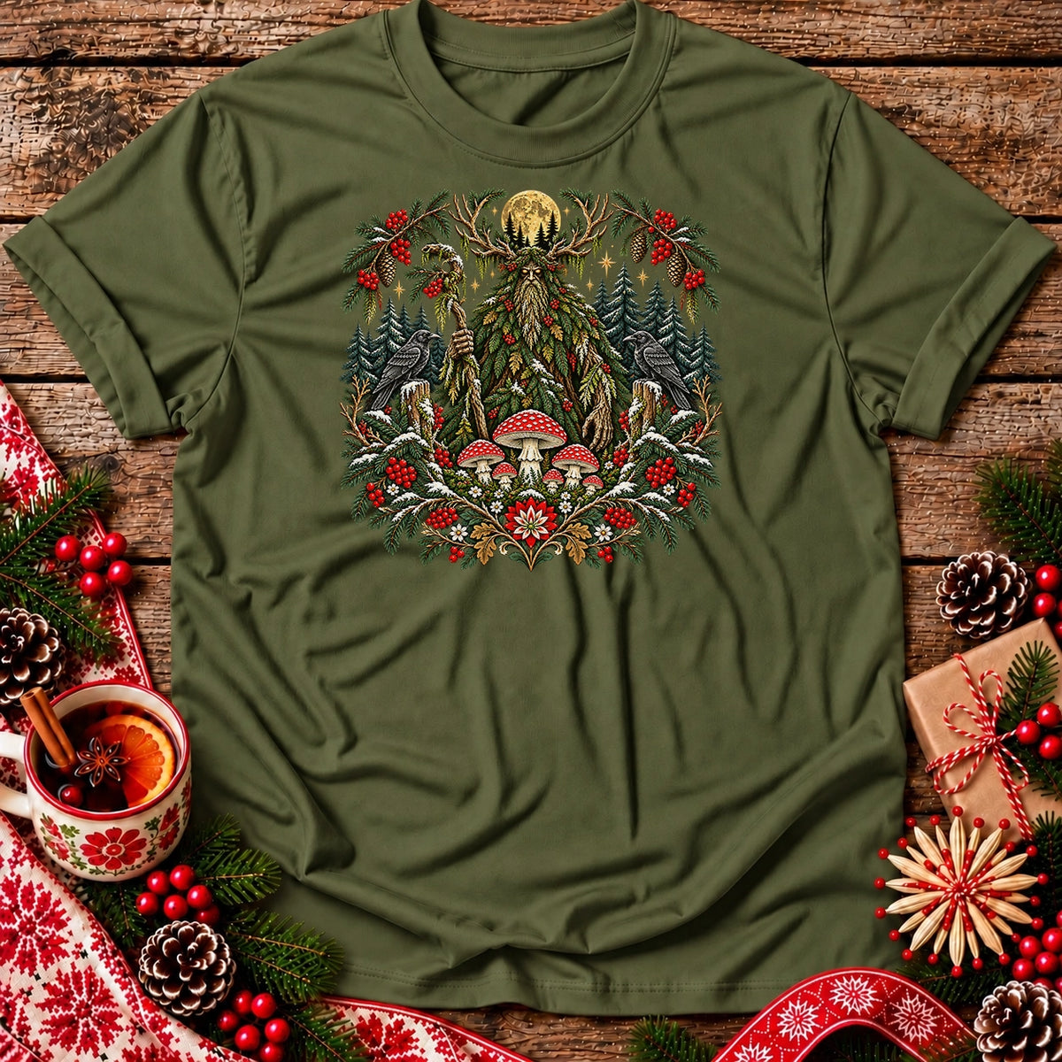 Christmas Leshy Under the Full Moon Unisex T-Shirt