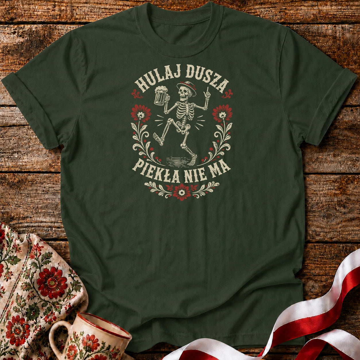 Hulaj Dusza Skeleton Unisex T-Shirt