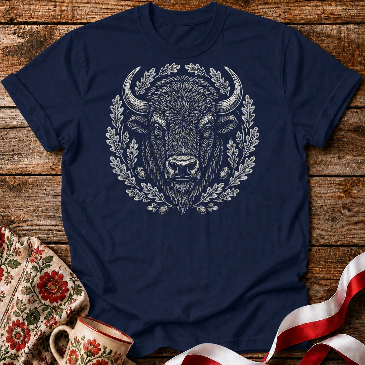 Żubr Polski Silent Strength Unisex T-Shirt