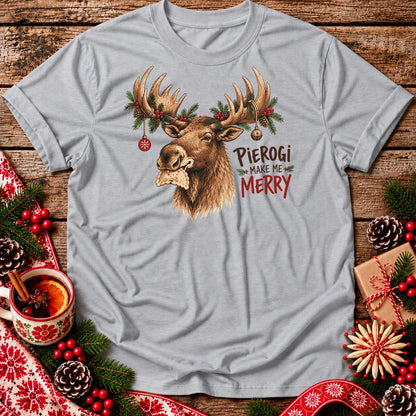 Pierogi Make Me Merry Unisex T-Shirt
