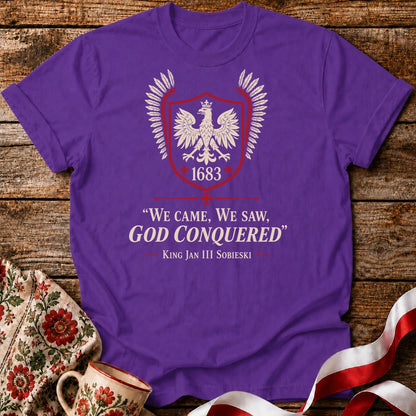 God Conquered 1683 Eagle Crest Unisex T-Shirt