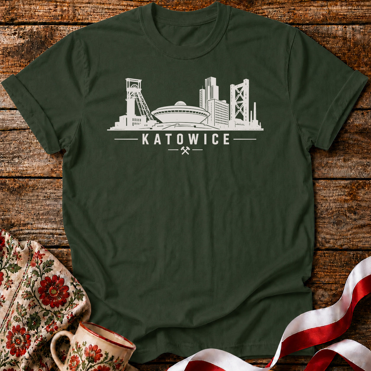 Katowice Skyline Polish City Unisex T-Shirt