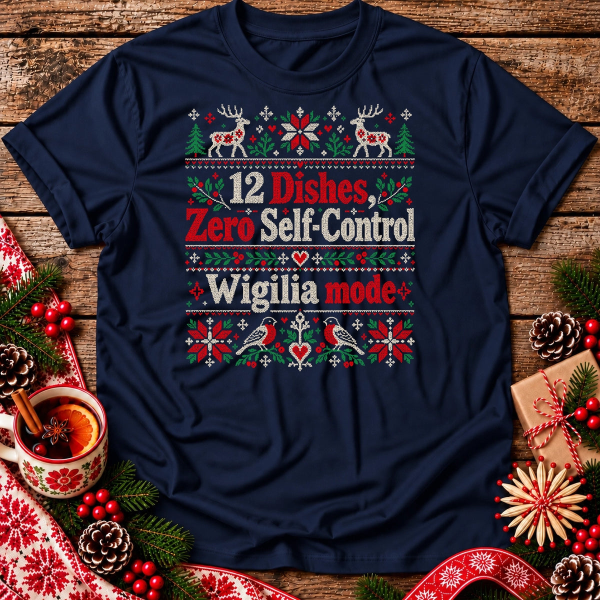 12 Dishes, Zero Self-Control – Wigilia Mode Unisex T-Shirt