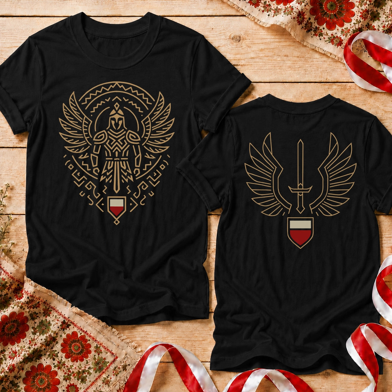 Polish Hussar Front Back Unisex T-Shirt