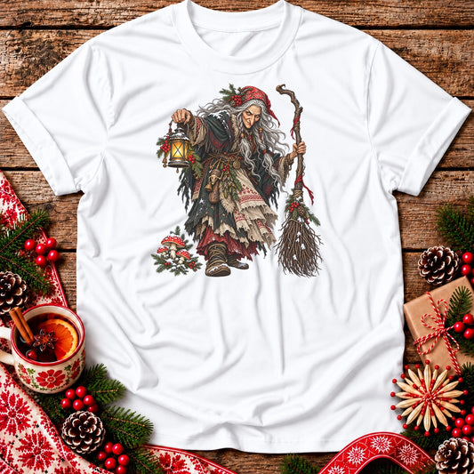 Christmas Baba Yaga with Lantern Unisex T-Shirt