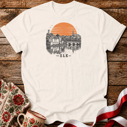 Ełk Sunset Skyline Unisex T-Shirt