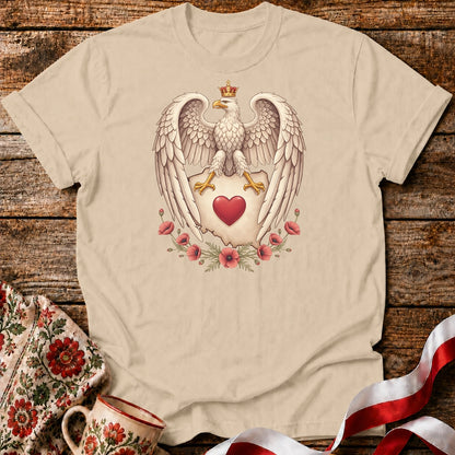 Polish Eagle With a Heart Unisex T-shirt