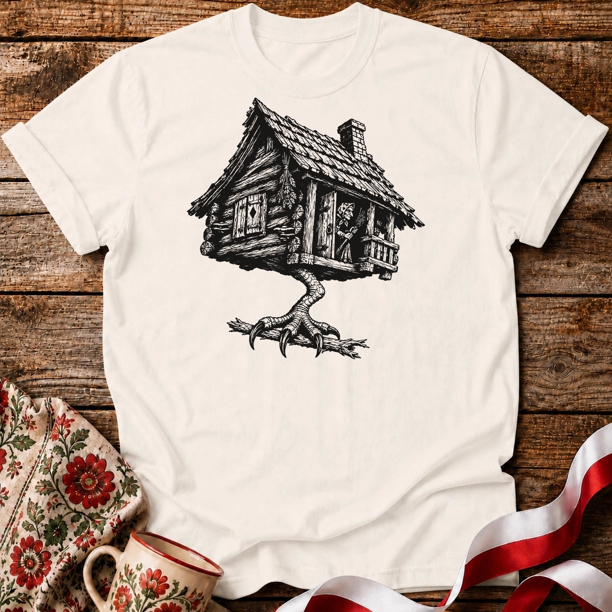 Baba Jaga Walking Hut Unisex T-Shirt