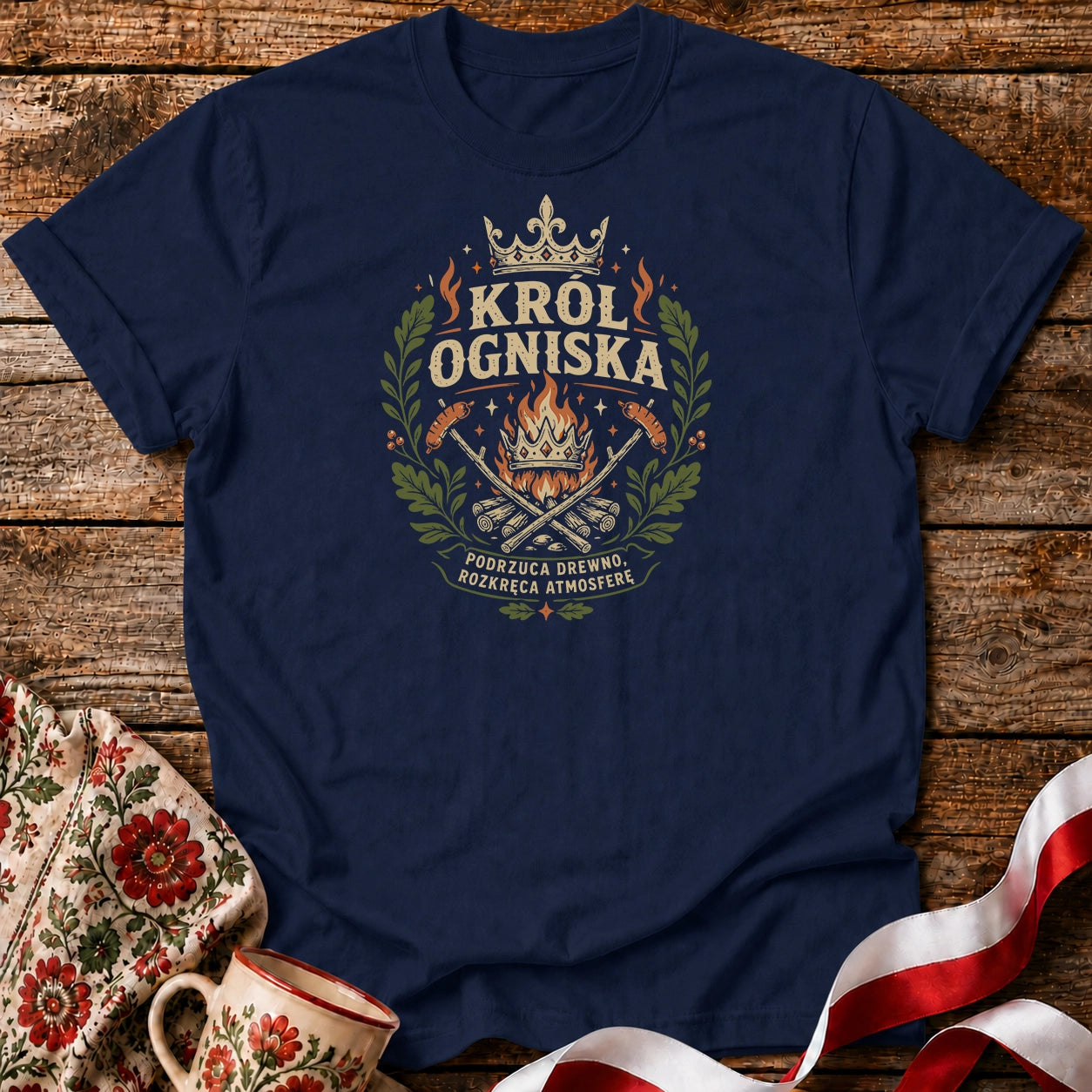 Król Ogniska Unisex T-Shirt