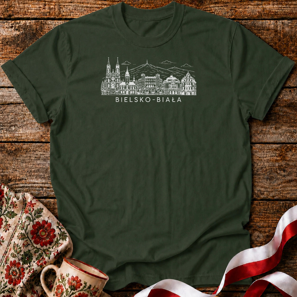 Bielsko-Biała Skyline Unisex T-Shirt
