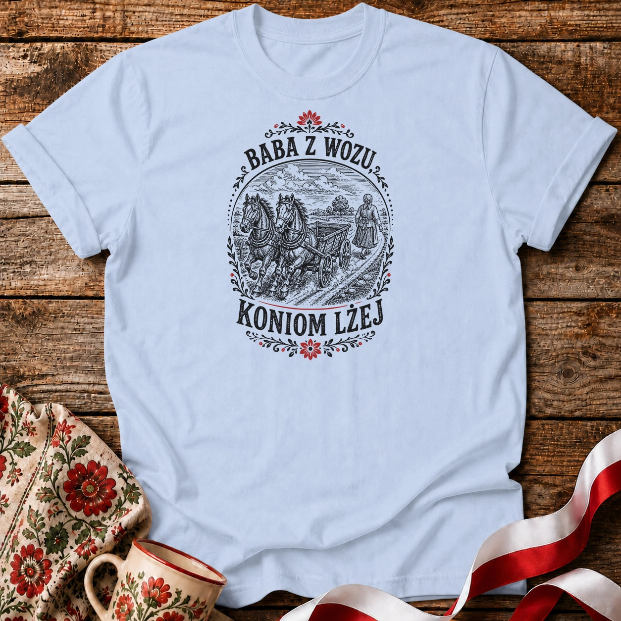 Baba Z Wozu, Koniom Lżej Unisex T-Shirt