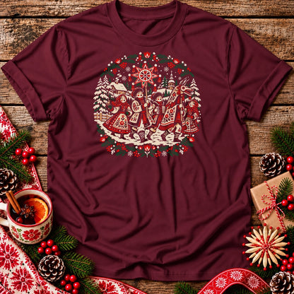 Polish Christmas Carolers with Turoń Unisex T-Shirt