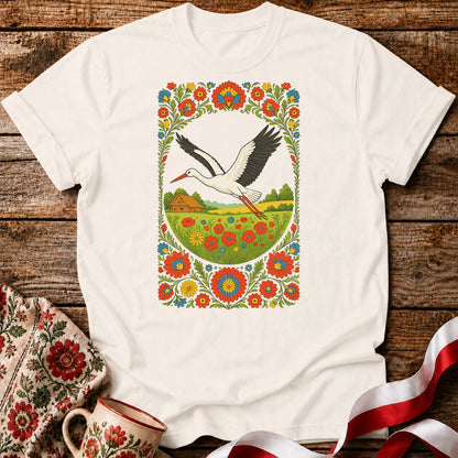 Slavic Stork Symbol Unisex T-Shirt
