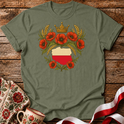 Crowned Polish Roots Unisex T-Shirt