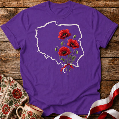 Poland Poppy Flowers Unisex T-Shirt