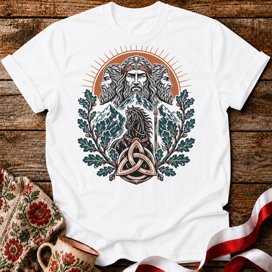 Triglav Triquetra Slavic Mythology Unisex T-Shirt