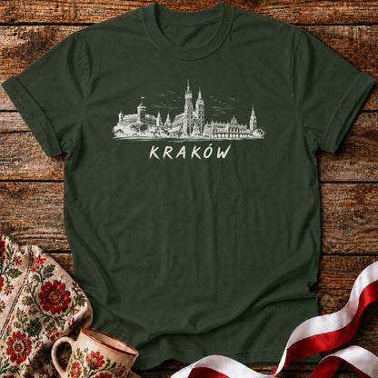 Kraków Skyline Polish City Unisex T-Shirt