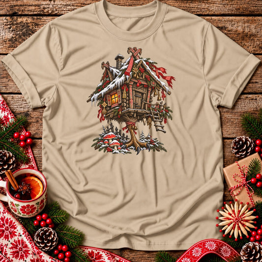 Christmas Baba Yaga Hut Unisex T-Shirt