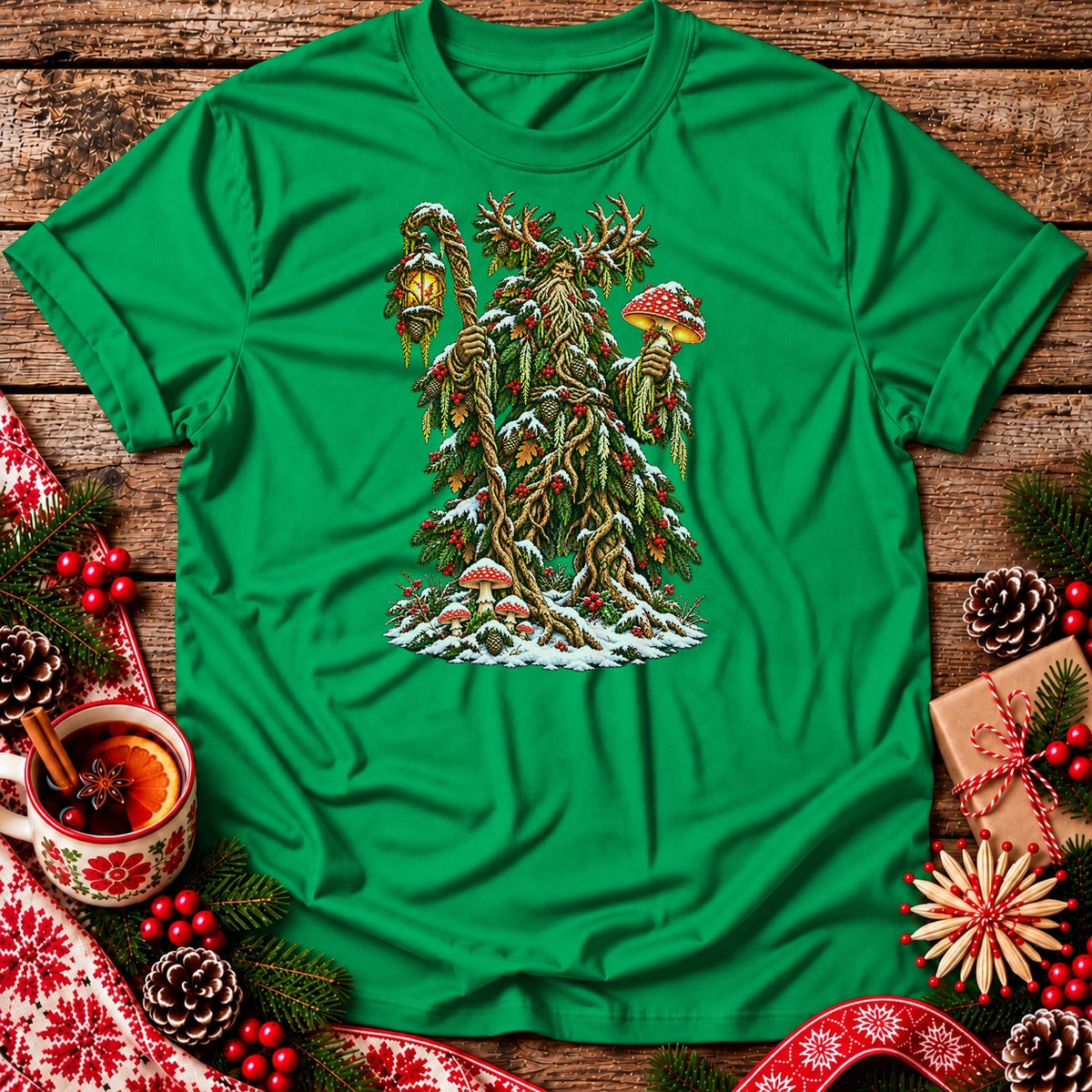 Christmas Leshy with Lantern Unisex T-Shirt
