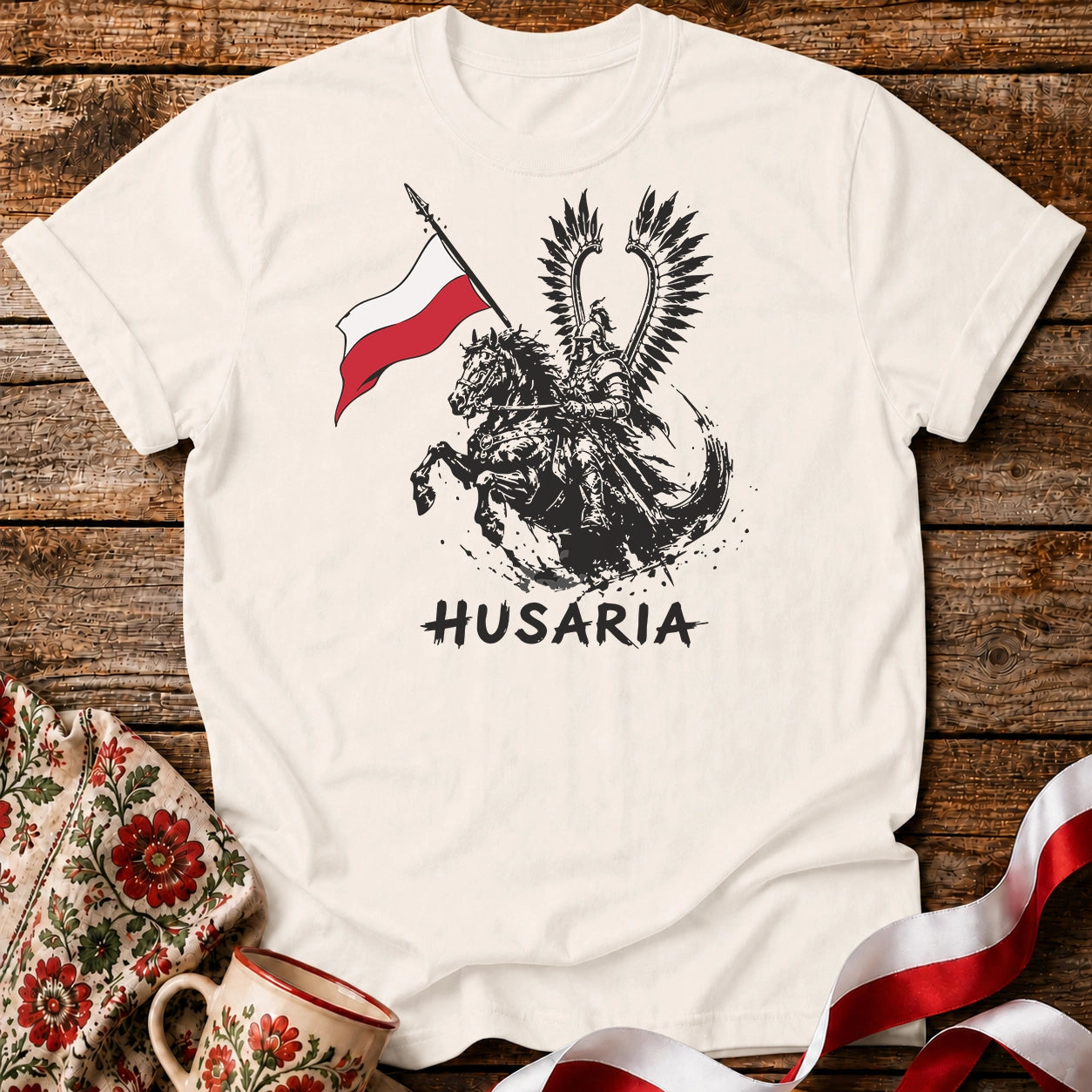 Husaria Polish Flag Unisex T-Shirt