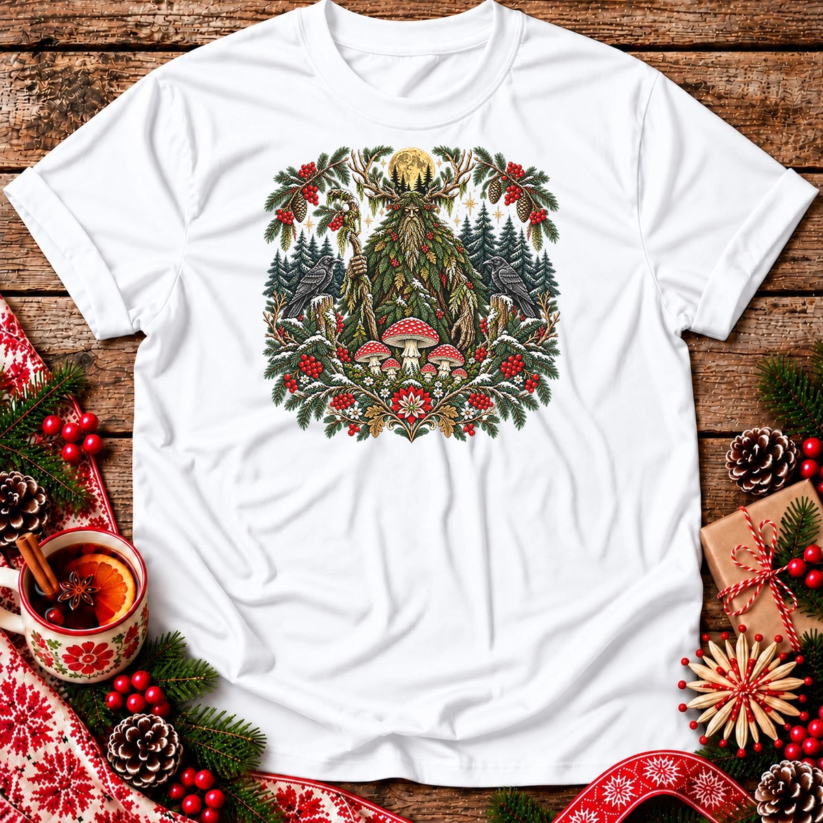 Christmas Leshy Under the Full Moon Unisex T-Shirt