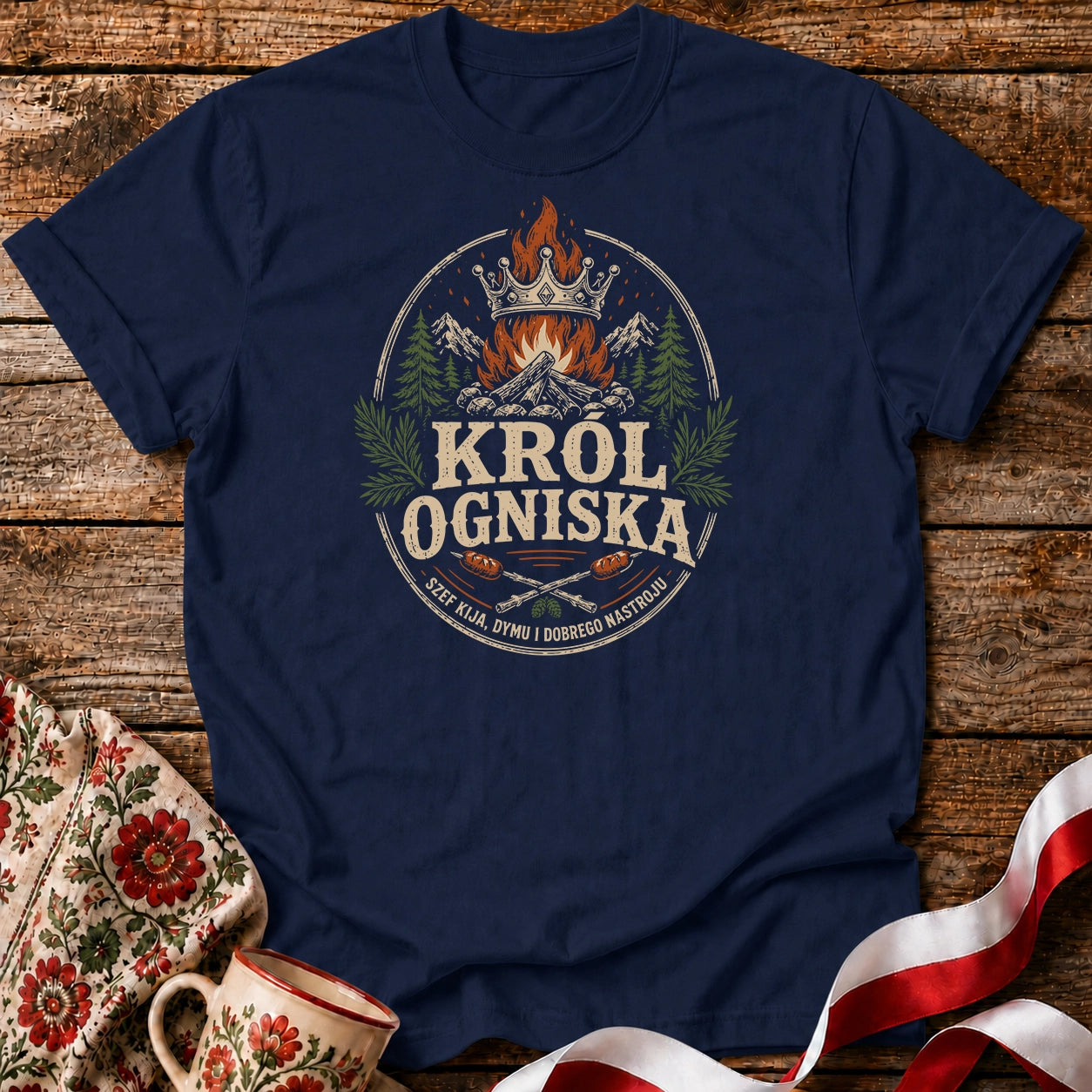 Król Ogniska Unisex T-Shirt