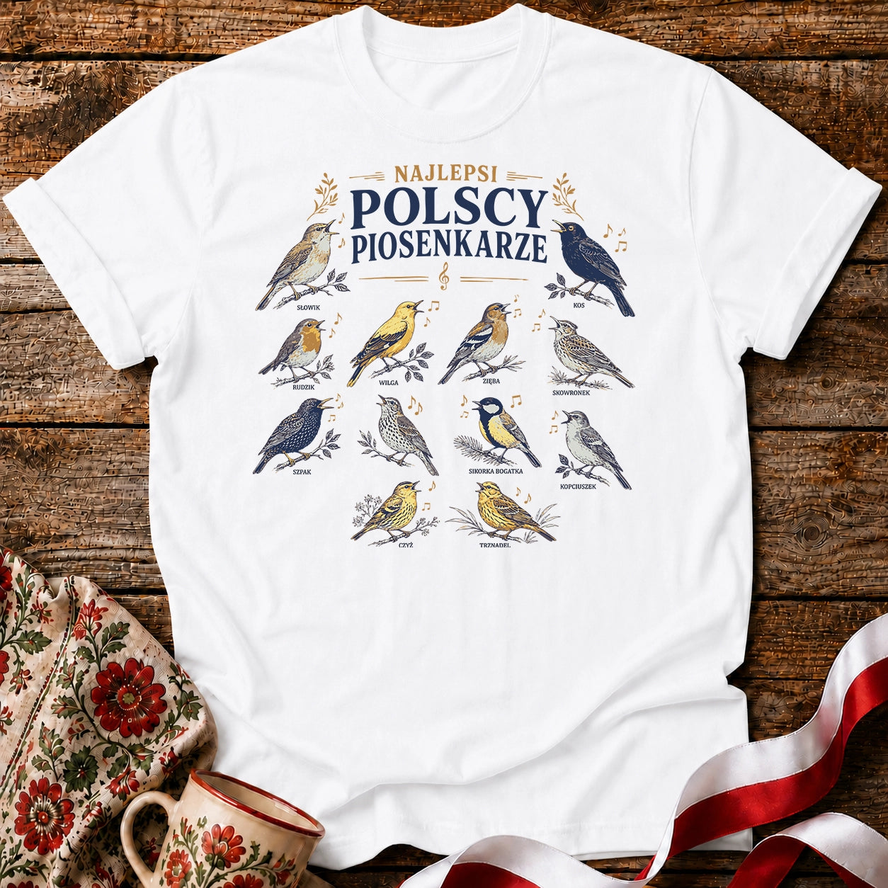 Polscy Piosenkarze Bird Choir Unisex T-Shirt