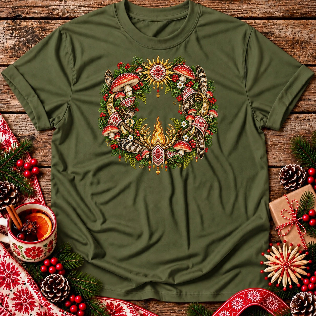 Slavic Christmas Wreath Unisex T-Shirt