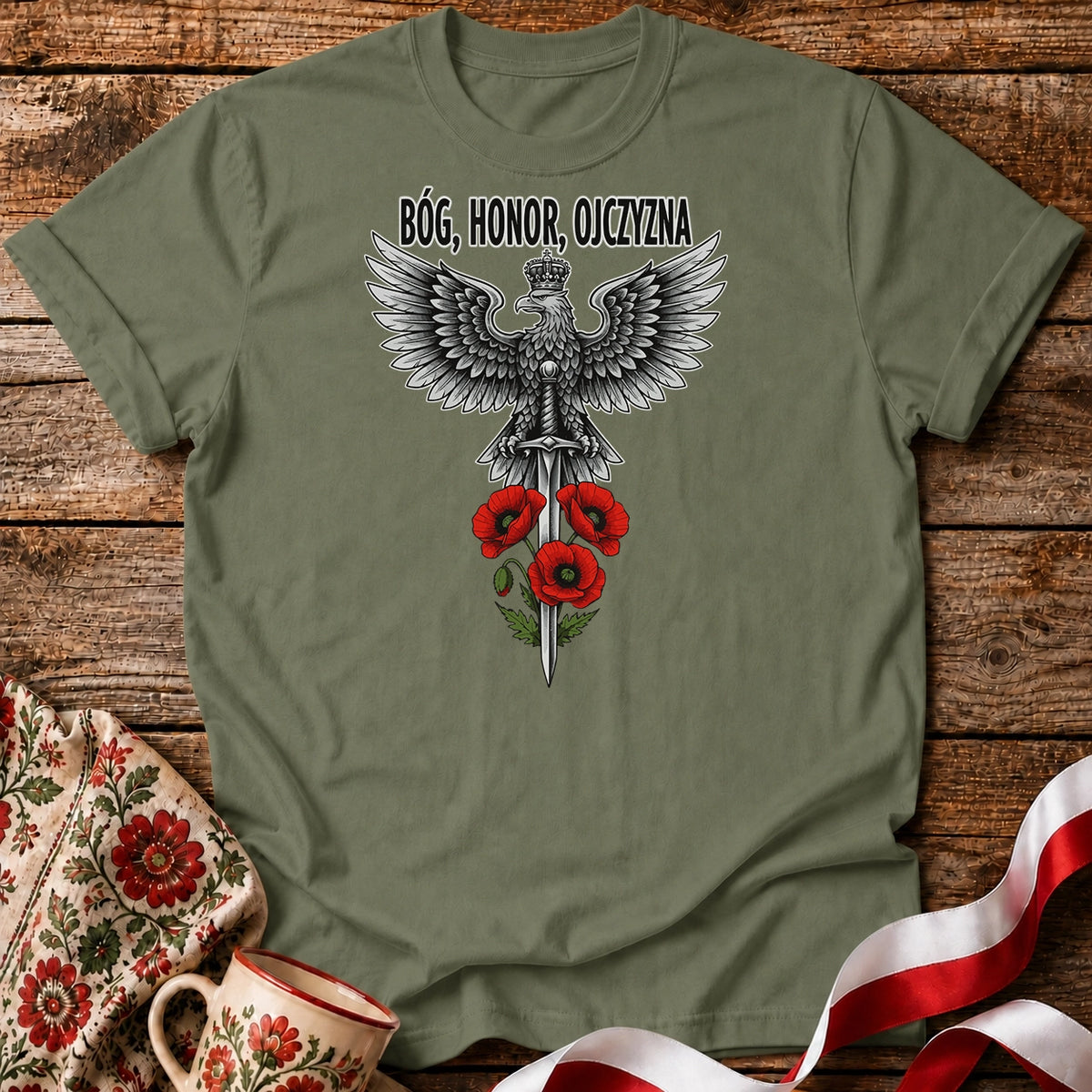Polish Eagle Bóg Honor Ojczyzna Unisex T-Shirt