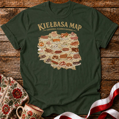 Kiełbasa Map Unisex T-Shirt