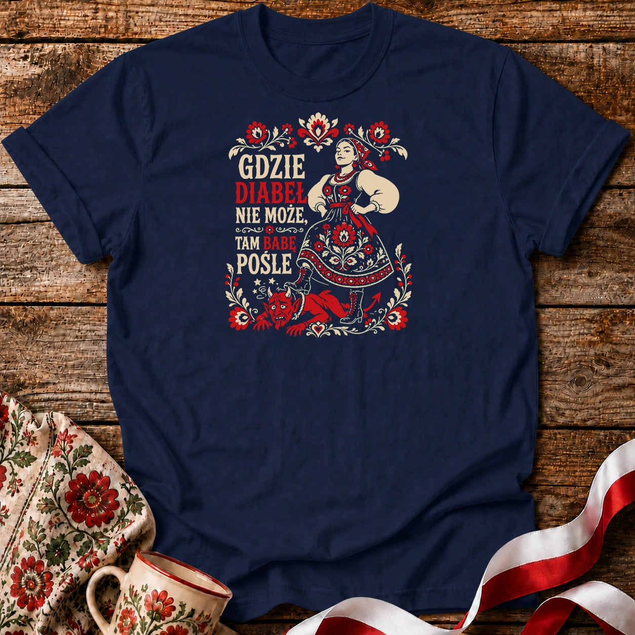Gdzie Diabeł Nie Może Unisex T-Shirt