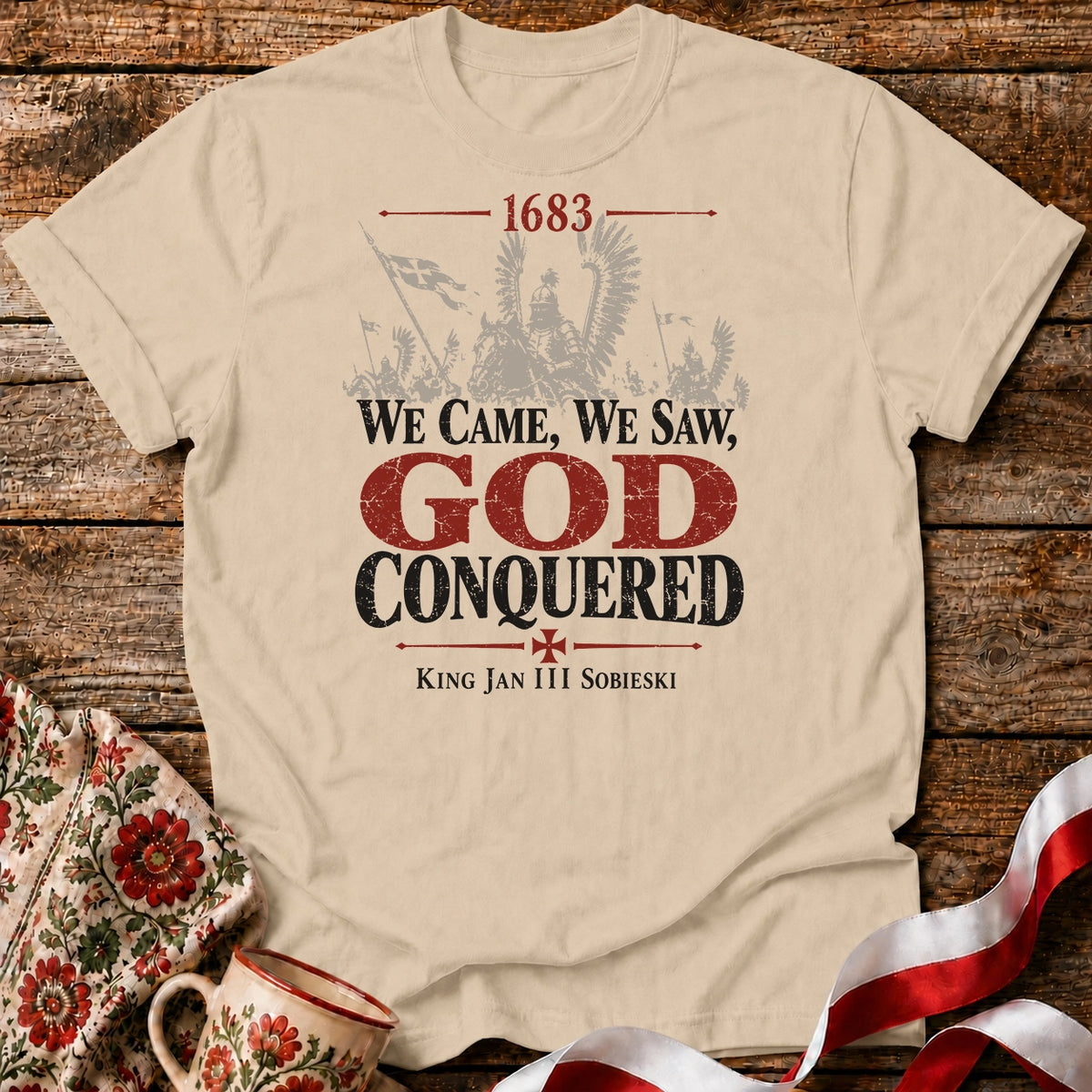 1683 God Conquered Charge Unisex T-Shirt