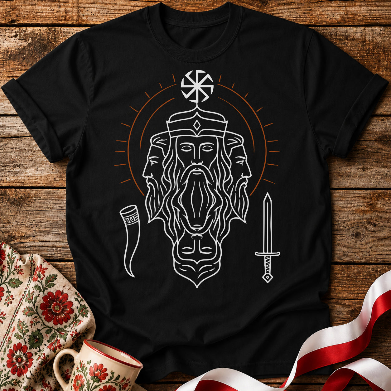 Świętowit Slavic God Unisex T-Shirt