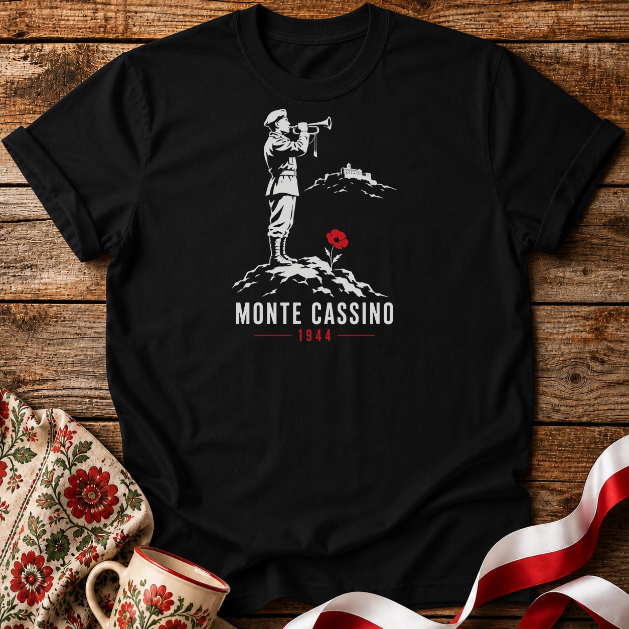 Monte Cassino Bugler Unisex T-Shirt