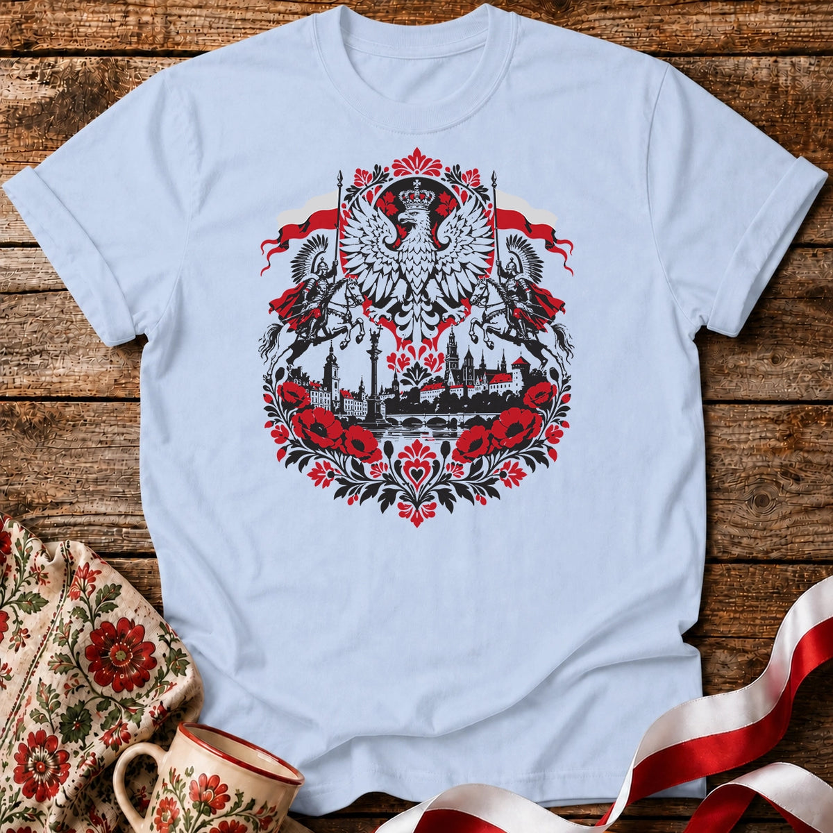 Polish Eagle and Winged Hussars Unisex T-Shirt