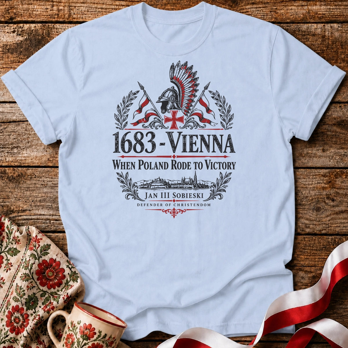 1683 Vienna Hussar Crest Unisex T-Shirt