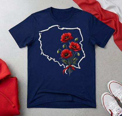 Poland Poppy Flowers Unisex T-Shirt