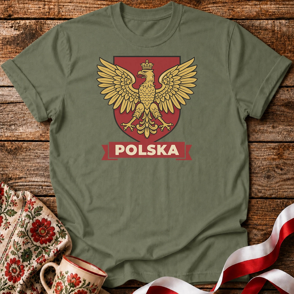 Polska Vintage Eagle Crest Unisex T-Shirt