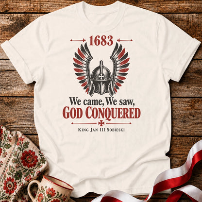 God Conquered 1683 Helmet Unisex T-Shirt