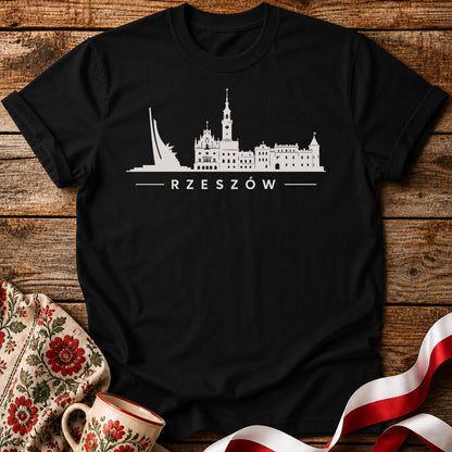 Rzeszów Minimal Skyline Polish City Unisex T-Shirt