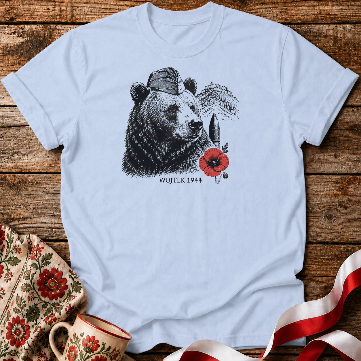 Wojtek 1944 Poppy Unisex T-Shirt