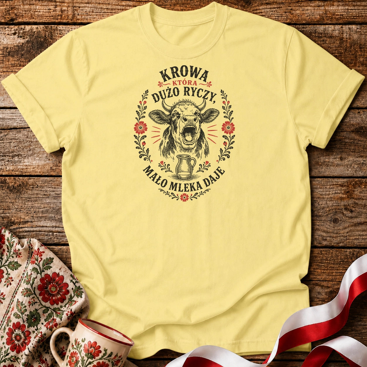 Krowa Która Dużo Ryczy Unisex T-Shirt