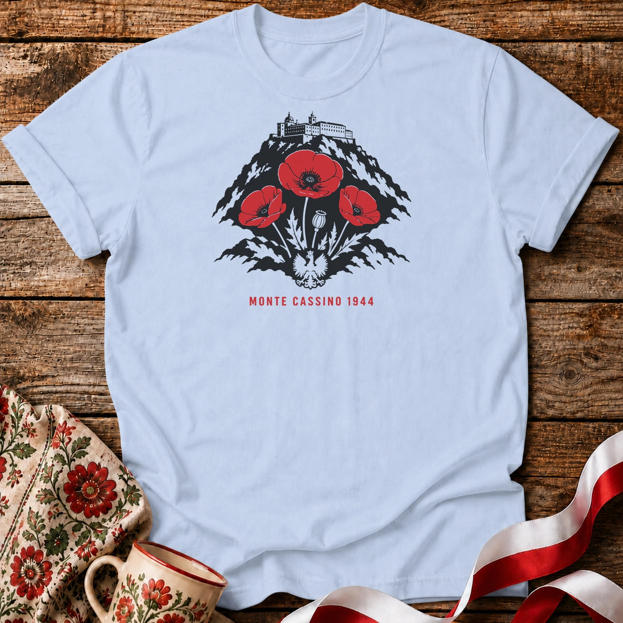 Monte Cassino Poppies Unisex T-Shirt