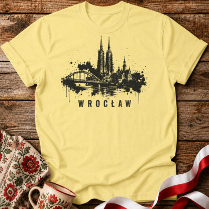 Wrocław Dark Skyline Polish City Unisex T-Shirt