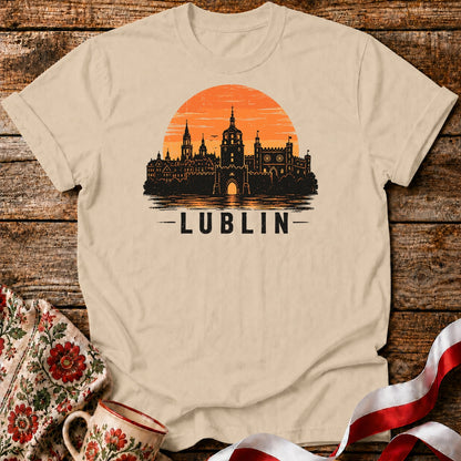 Lublin Sunset Skyline Polish City Unisex T-Shirt